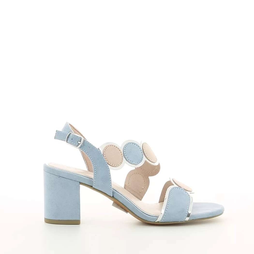 Image (2) de la chaussures Marco Tozzi - Sandales et Nu-Pieds Bleu en Cuir synthétique