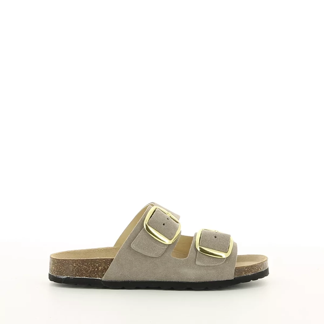 Image (2) de la chaussures Simplement B - Mules et Sabots Taupe en Cuir nubuck Image (2) de la chaussures Simplement B - Mules et Sabots Taupe en Cuir nubuck