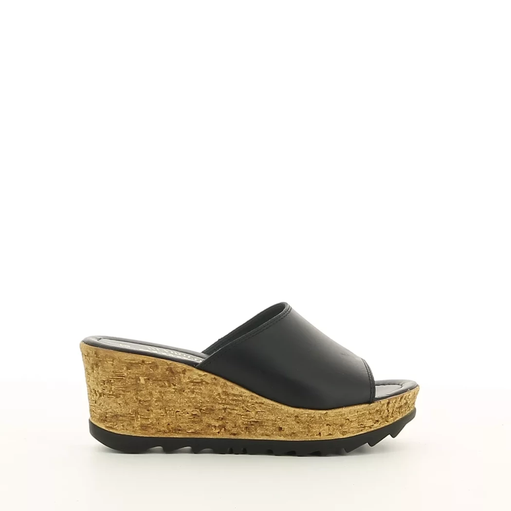 Image (2) de la chaussures Diabolo Studio - Mules et Sabots Noir en Cuir
