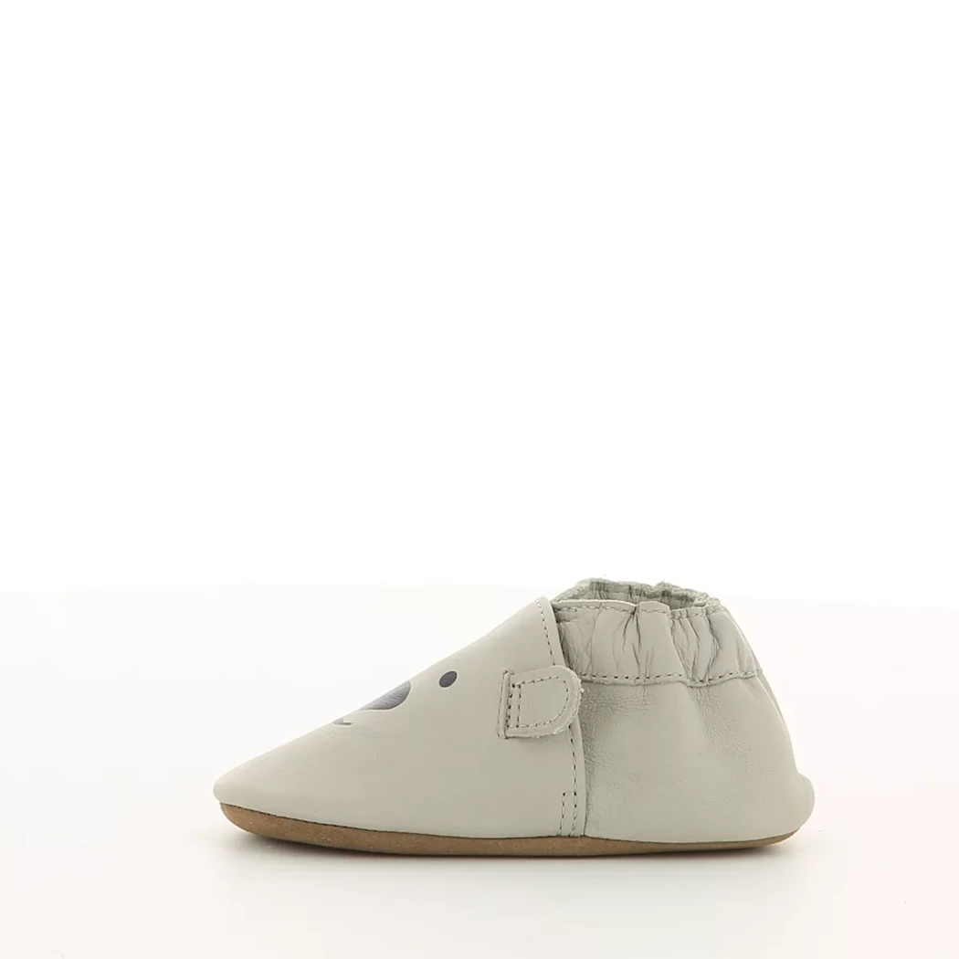 Image (4) de la chaussures Robeez - Chaussons bébé Gris en Cuir
