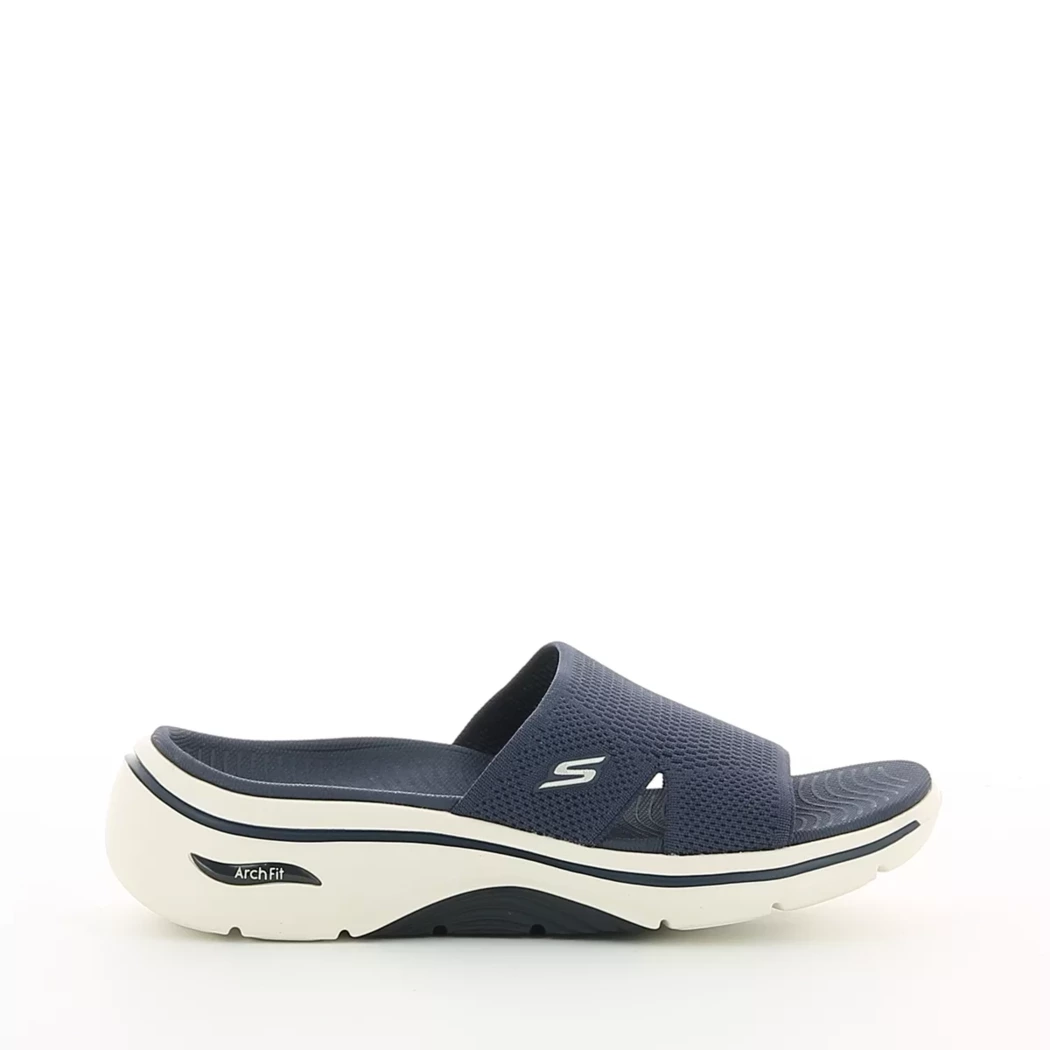 Image (2) de la chaussures Skechers - Mules et Sabots Bleu en Textile Image (2) de la chaussures Skechers - Mules et Sabots Bleu en Textile