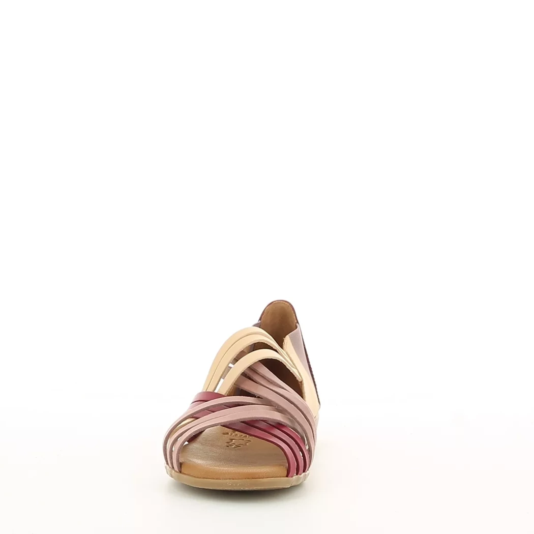 Image (5) de la chaussures Lola Almagro - Sandales et Nu-Pieds Rose en Cuir