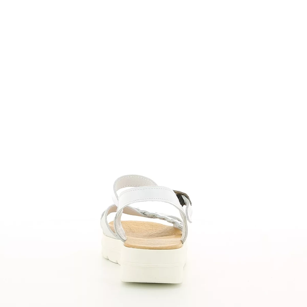Image (3) de la chaussures Pretty Stories - Sandales et Nu-Pieds Blanc en Cuir