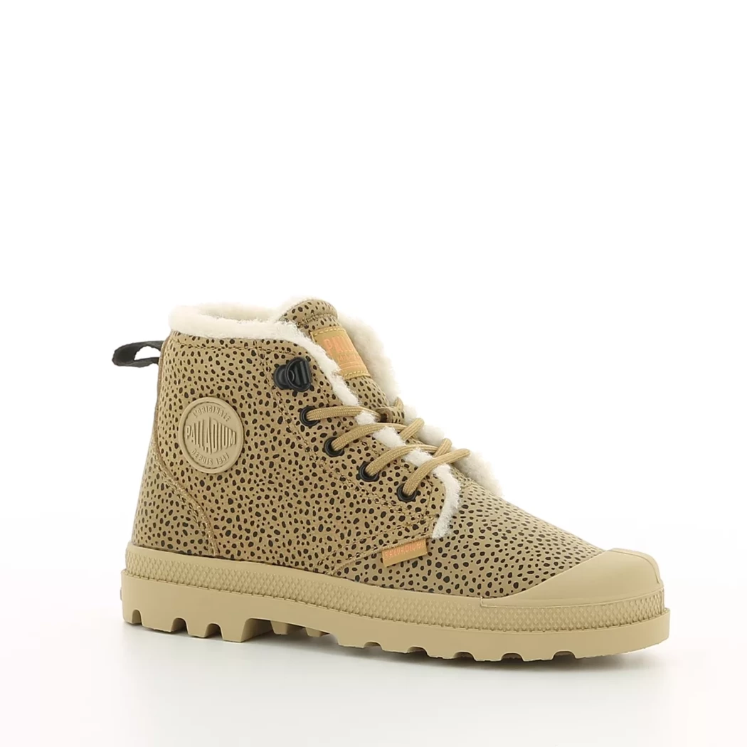 Image (1) de la chaussures Palladium - Bottines Cuir naturel / Cognac en Cuir nubuck