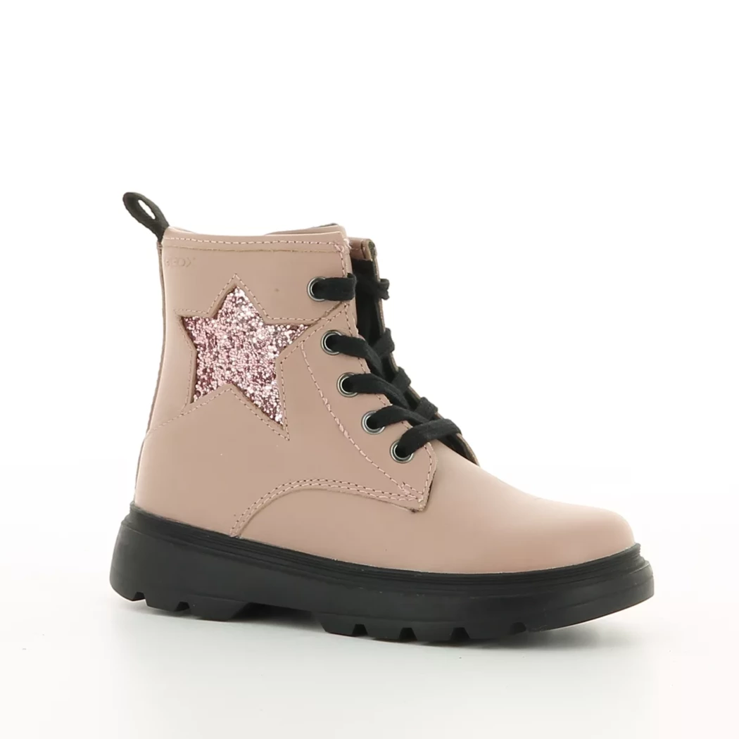 Image (1) de la chaussures Geox - Bottines Rose en Cuir