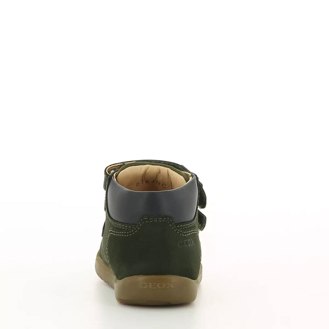 Image (3) de la chaussures Geox - Bottines Vert en Cuir nubuck