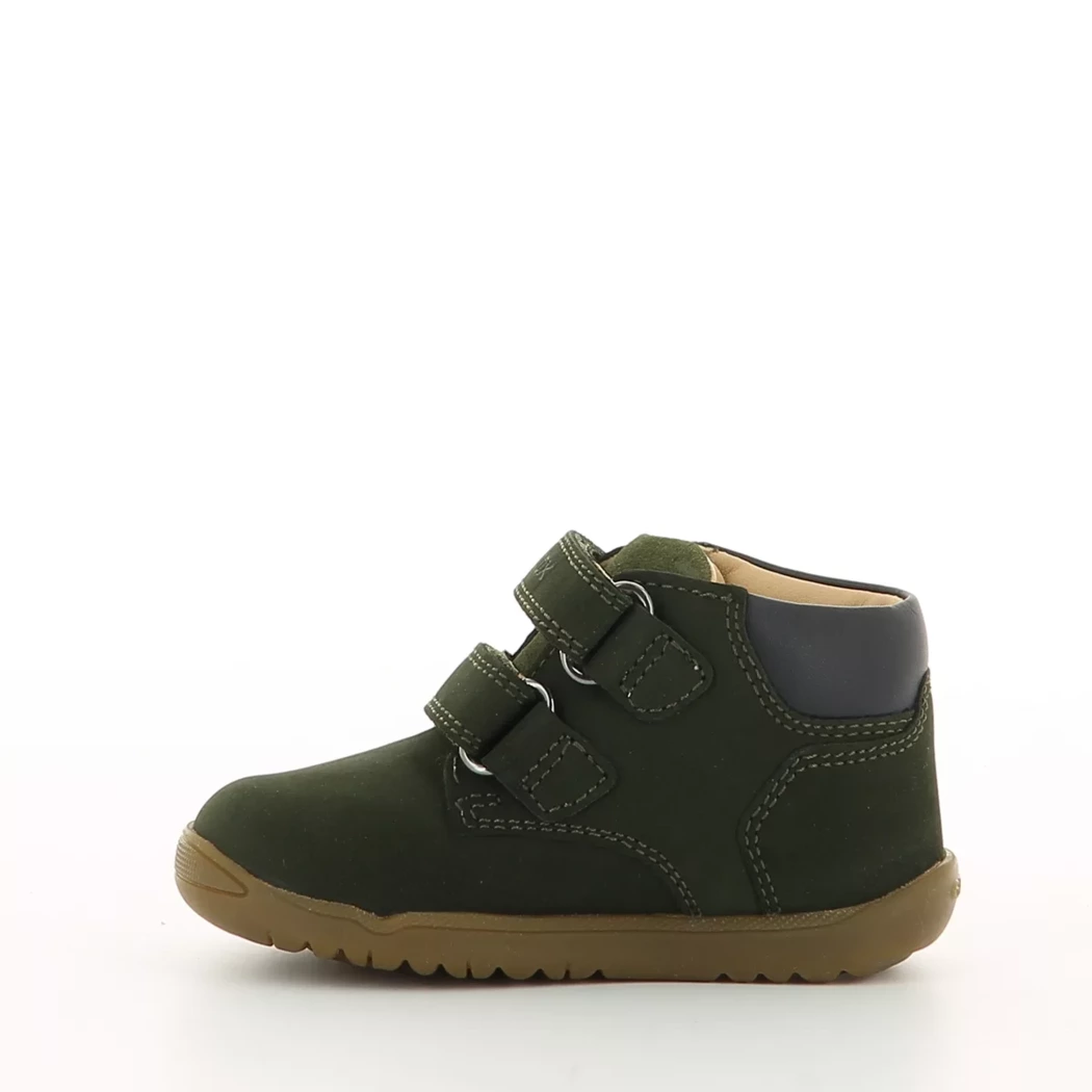 Image (4) de la chaussures Geox - Bottines Vert en Cuir nubuck