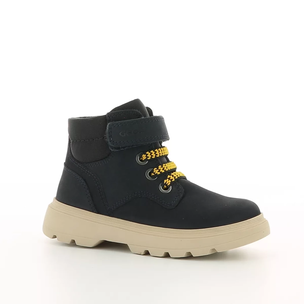 Image (1) de la chaussures Geox - Bottines Bleu en Cuir nubuck