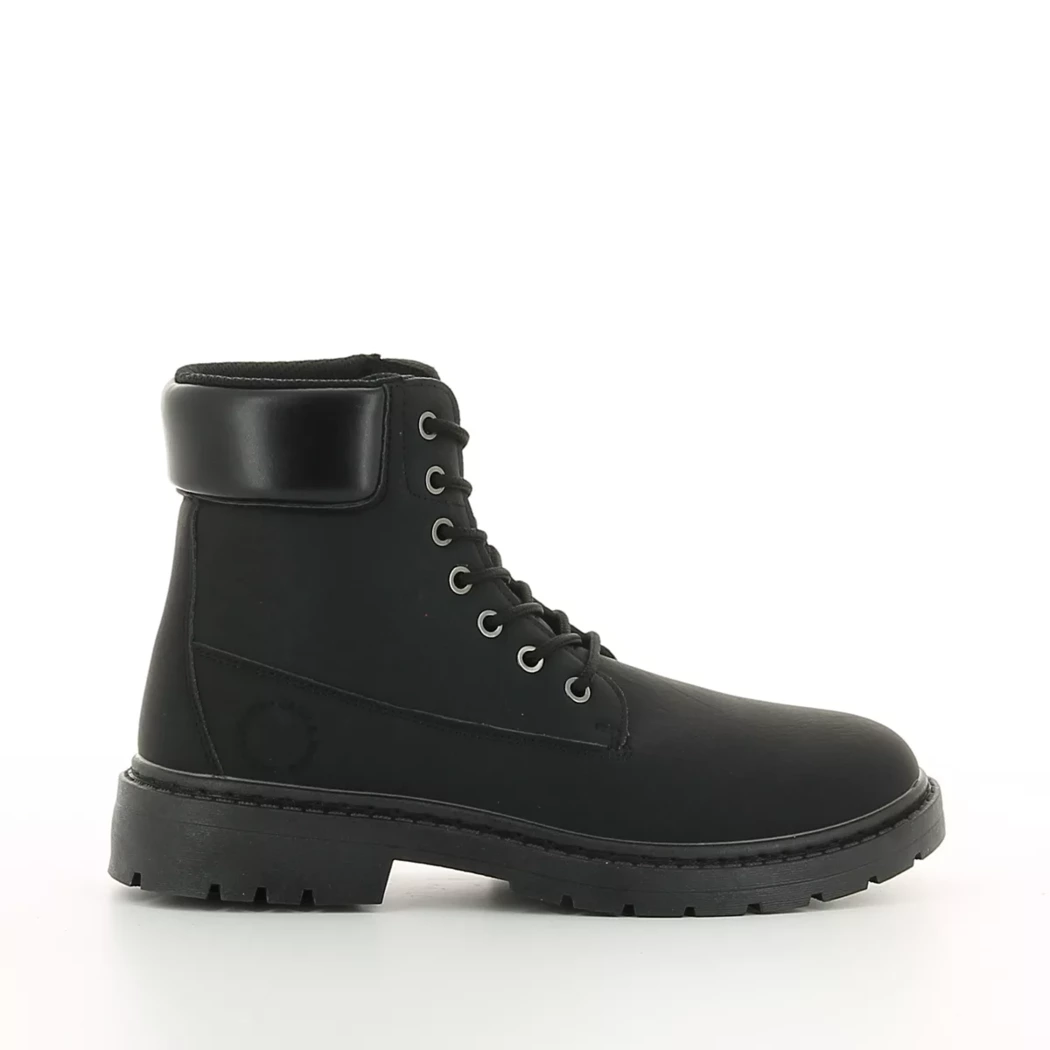 Image (2) de la chaussures Jack & Jones - Bottines Noir en Cuir synthétique