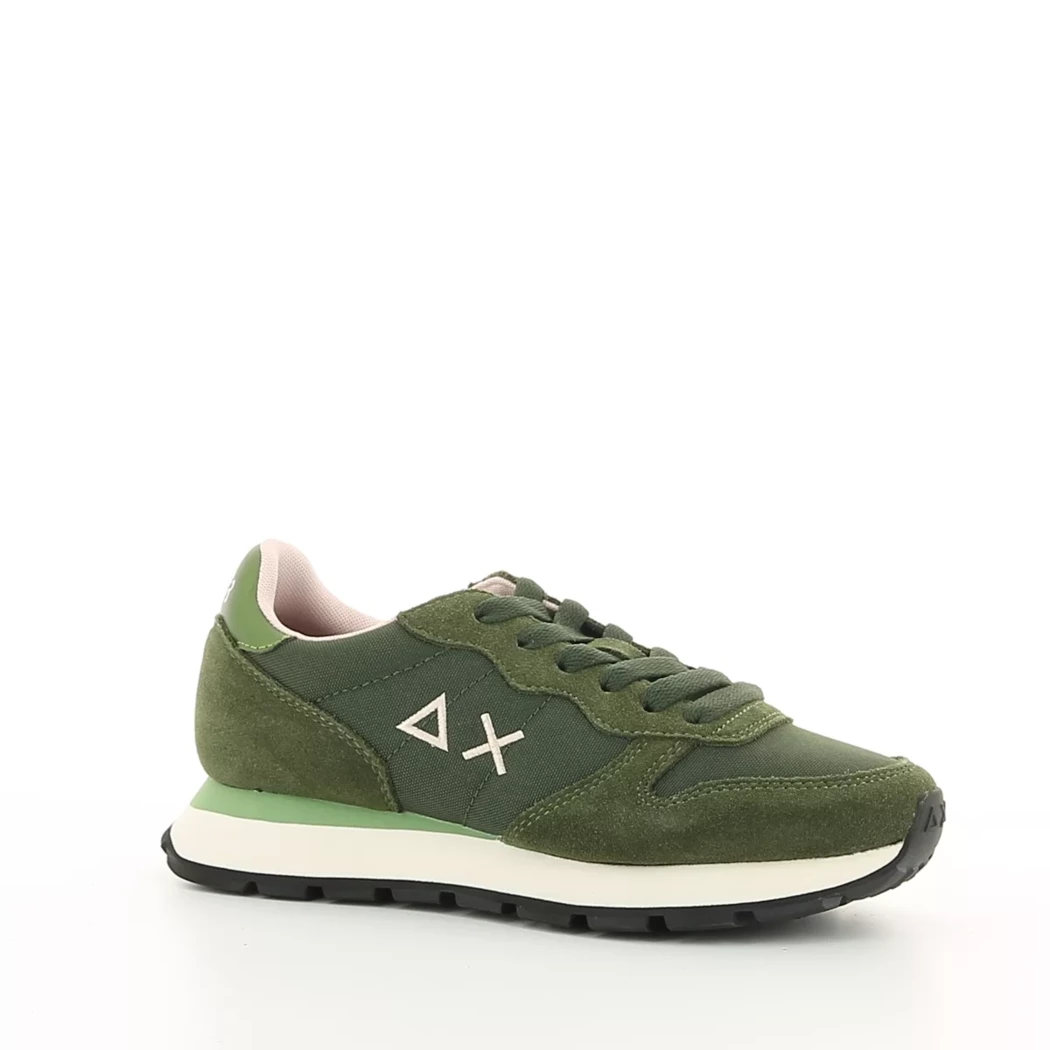 Image (1) de la chaussures Sun68 - Baskets Vert en Cuir nubuck