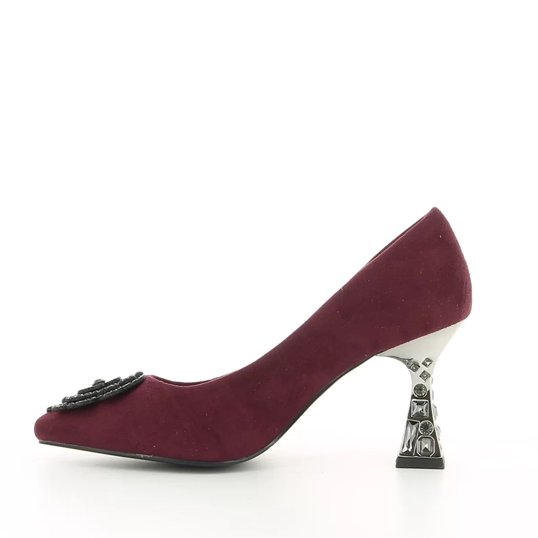 Image (4) de la chaussures Misstyl by Laura Vita - Escarpins Bordeaux en Cuir synthétique