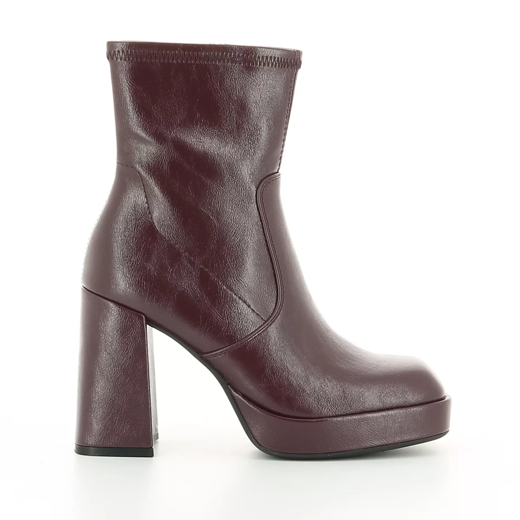 Image (2) de la chaussures Fashion Victim - Boots Bordeaux en Cuir synthétique