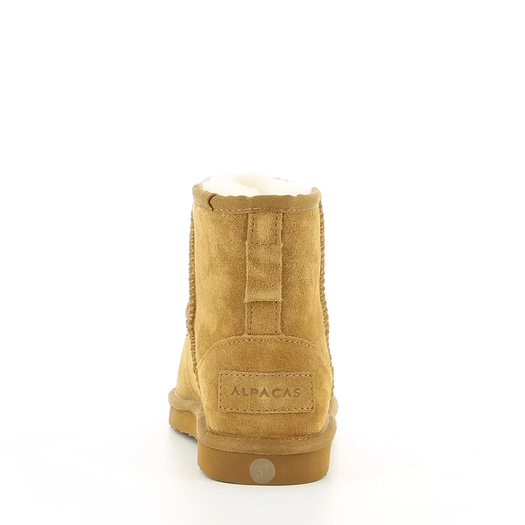 Image (3) de la chaussures Alpacas - Boots Cuir naturel / Cognac en Cuir synthétique