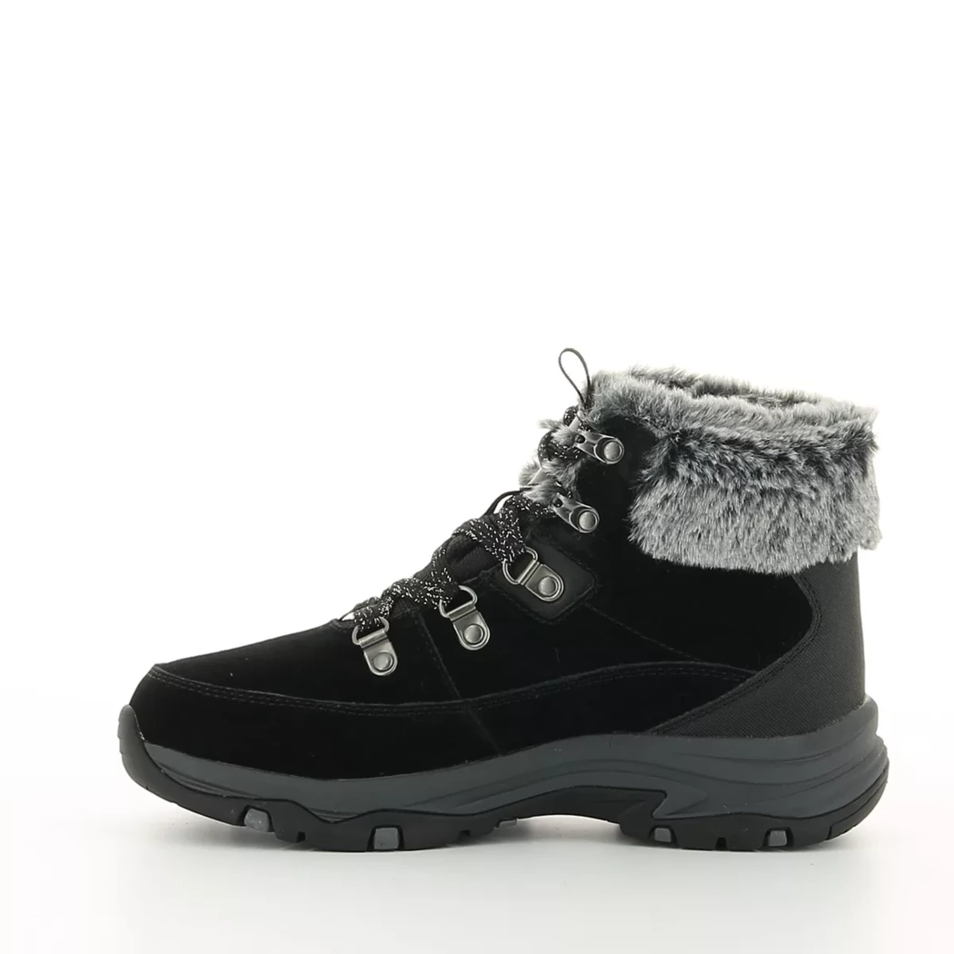 Image (4) de la chaussures Skechers - Bottines Noir en Cuir nubuck