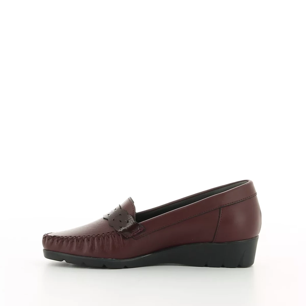 Image (4) de la chaussures Kiarflex - Mocassins Bordeaux en Cuir