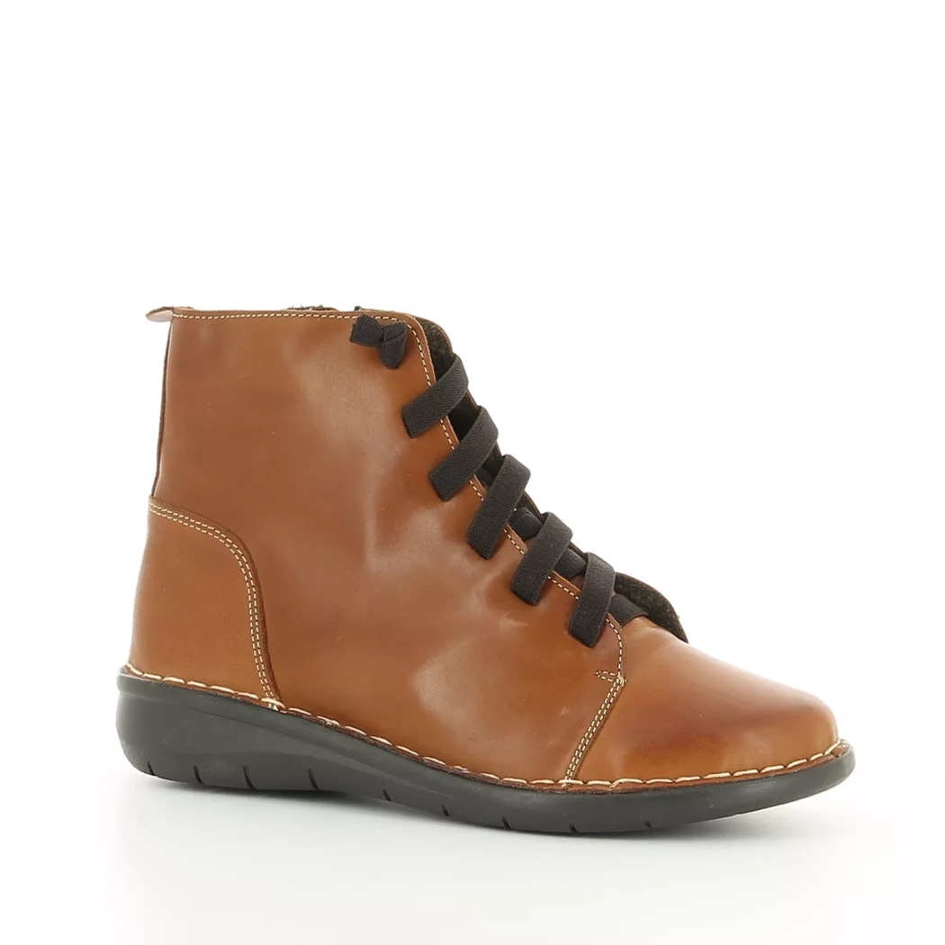 Image (1) de la chaussures Diabolo Studio - Bottines Cuir naturel / Cognac en Cuir