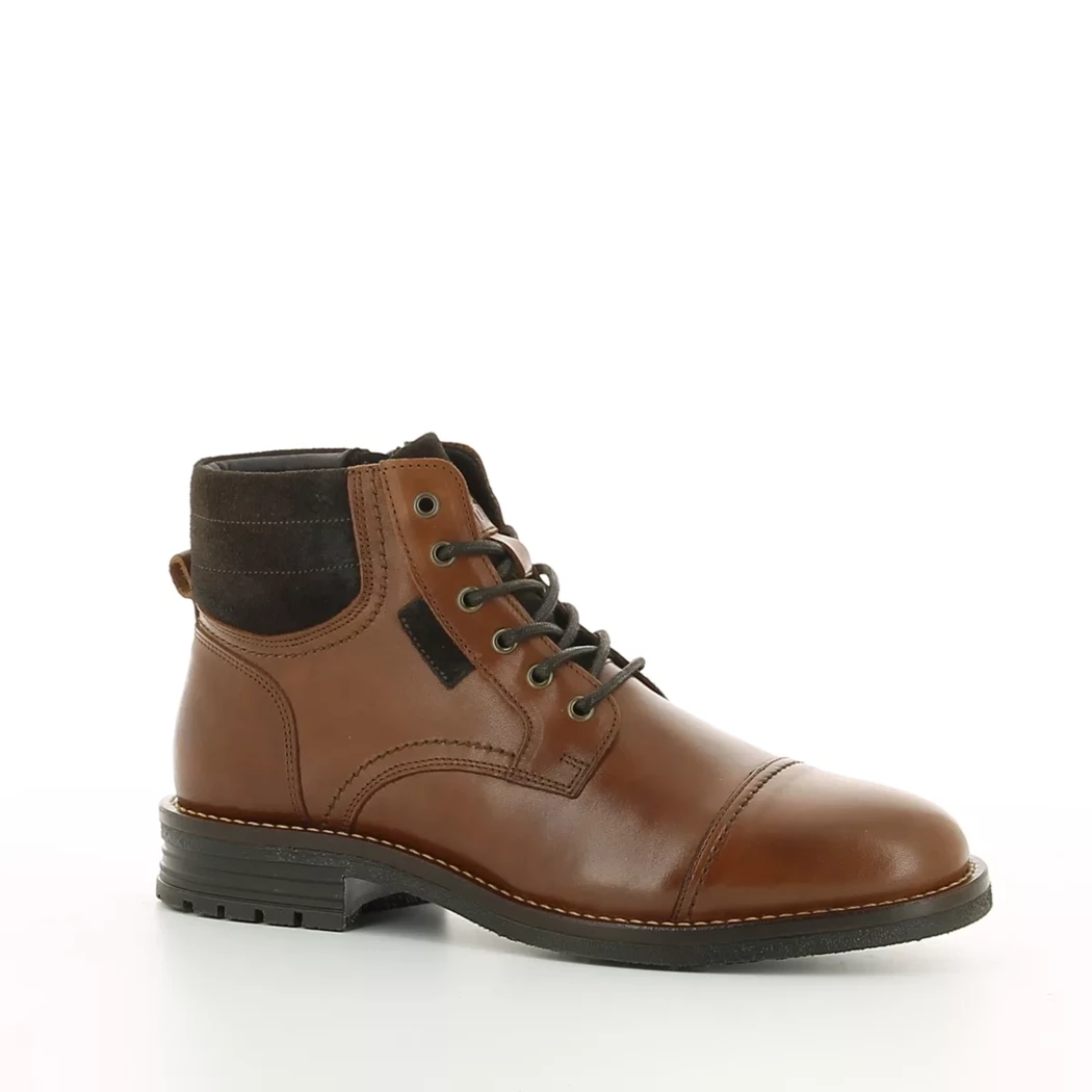 Image (1) de la chaussures Trek Stone - Bottines Cuir naturel / Cognac en Cuir