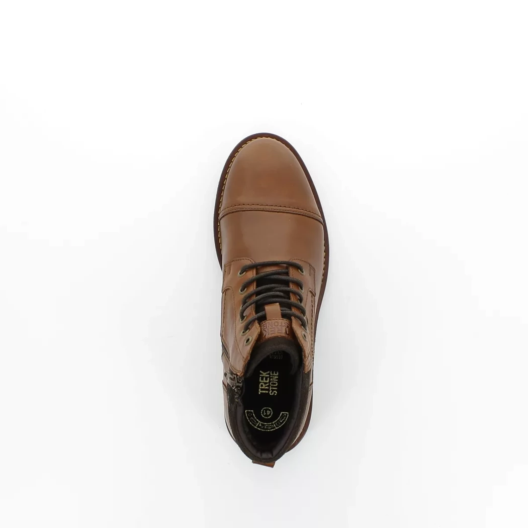 Image (6) de la chaussures Trek Stone - Bottines Cuir naturel / Cognac en Cuir