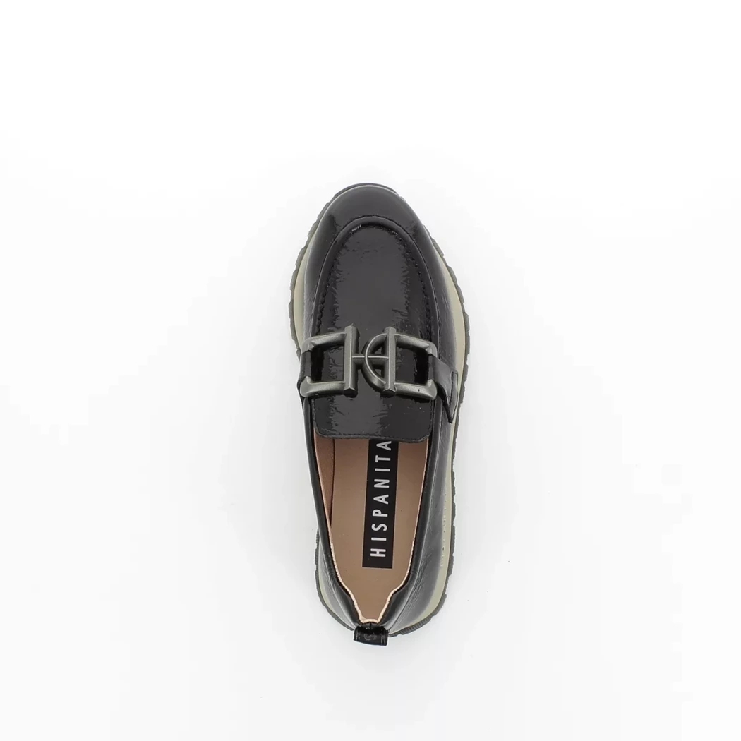 Image (6) de la chaussures Hispanitas - Mocassins Noir en Cuir vernis
