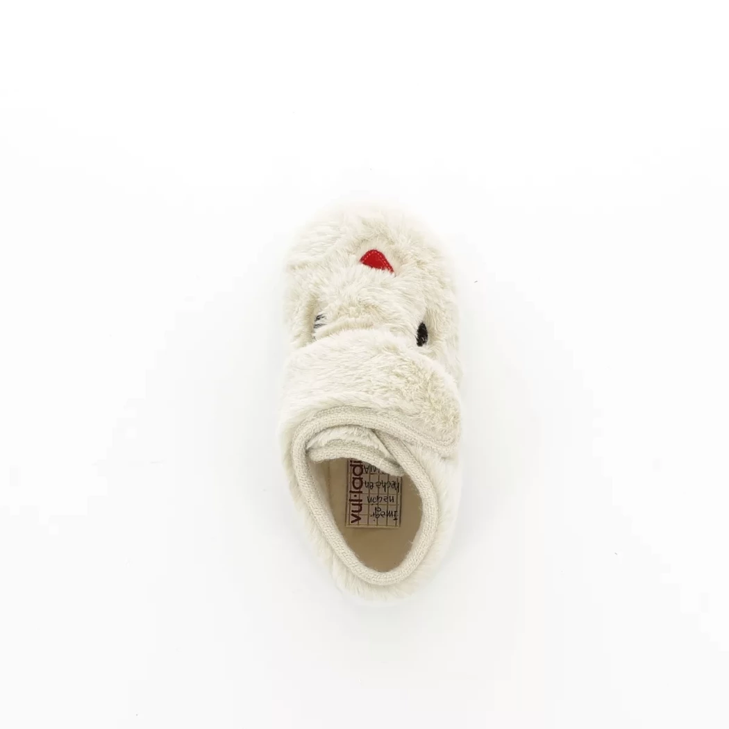 Image (6) de la chaussures Vul ladi - Pantoufles et Chaussons Beige en Textile