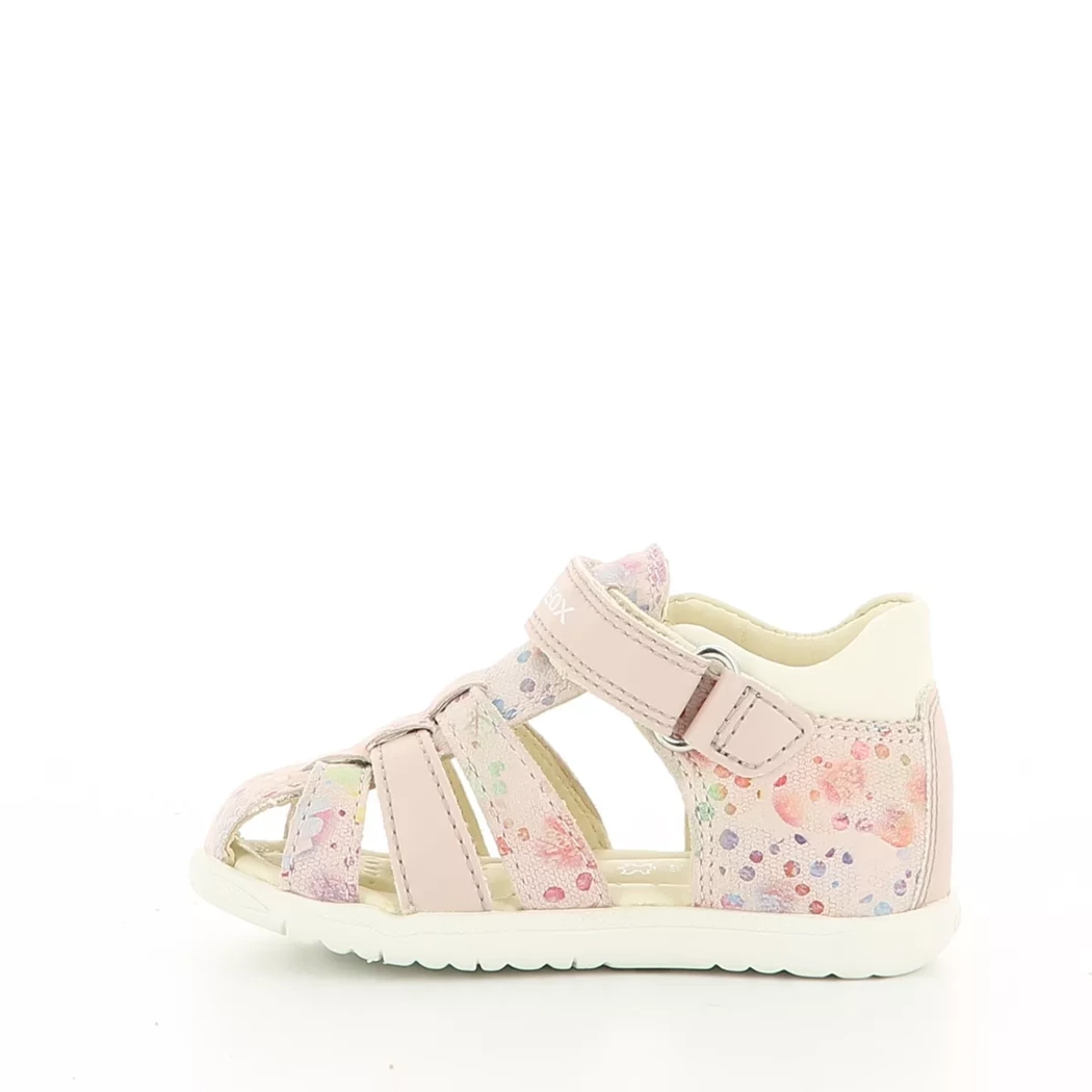 Image (4) de la chaussures Geox - Sandales et Nu-Pieds Rose en Cuir nubuck