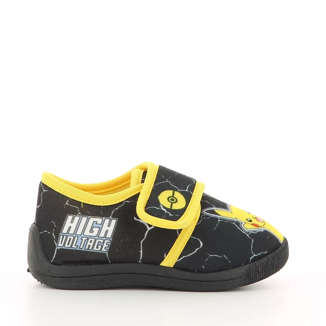 Image (2) de la chaussures Pokemon - Pantoufles et Chaussons Noir en Textile