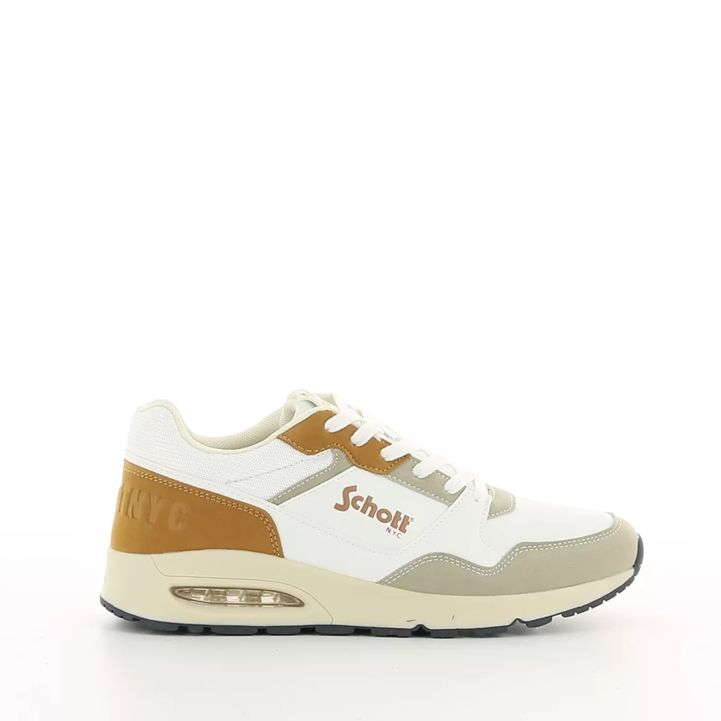 Image (2) de la chaussures Schott - Baskets Blanc en Cuir synthétique