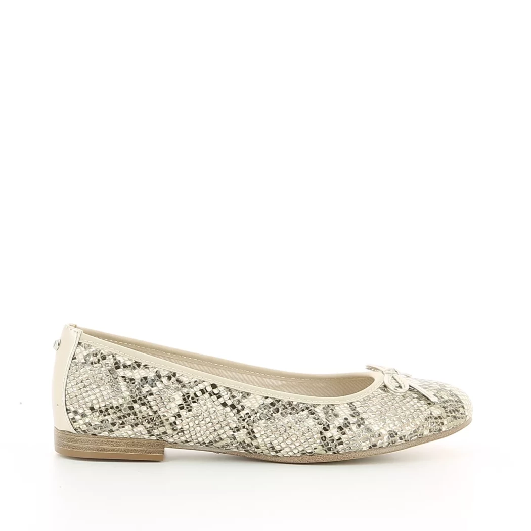 Image (2) de la chaussures Tamaris - Ballerines Beige en Cuir nubuck