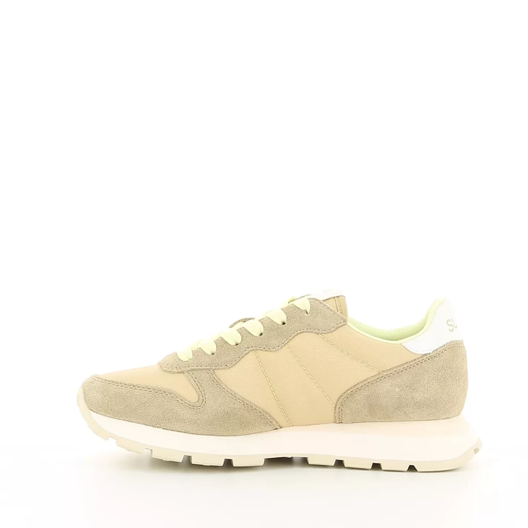Image (4) de la chaussures Sun68 - Baskets Beige en Cuir nubuck