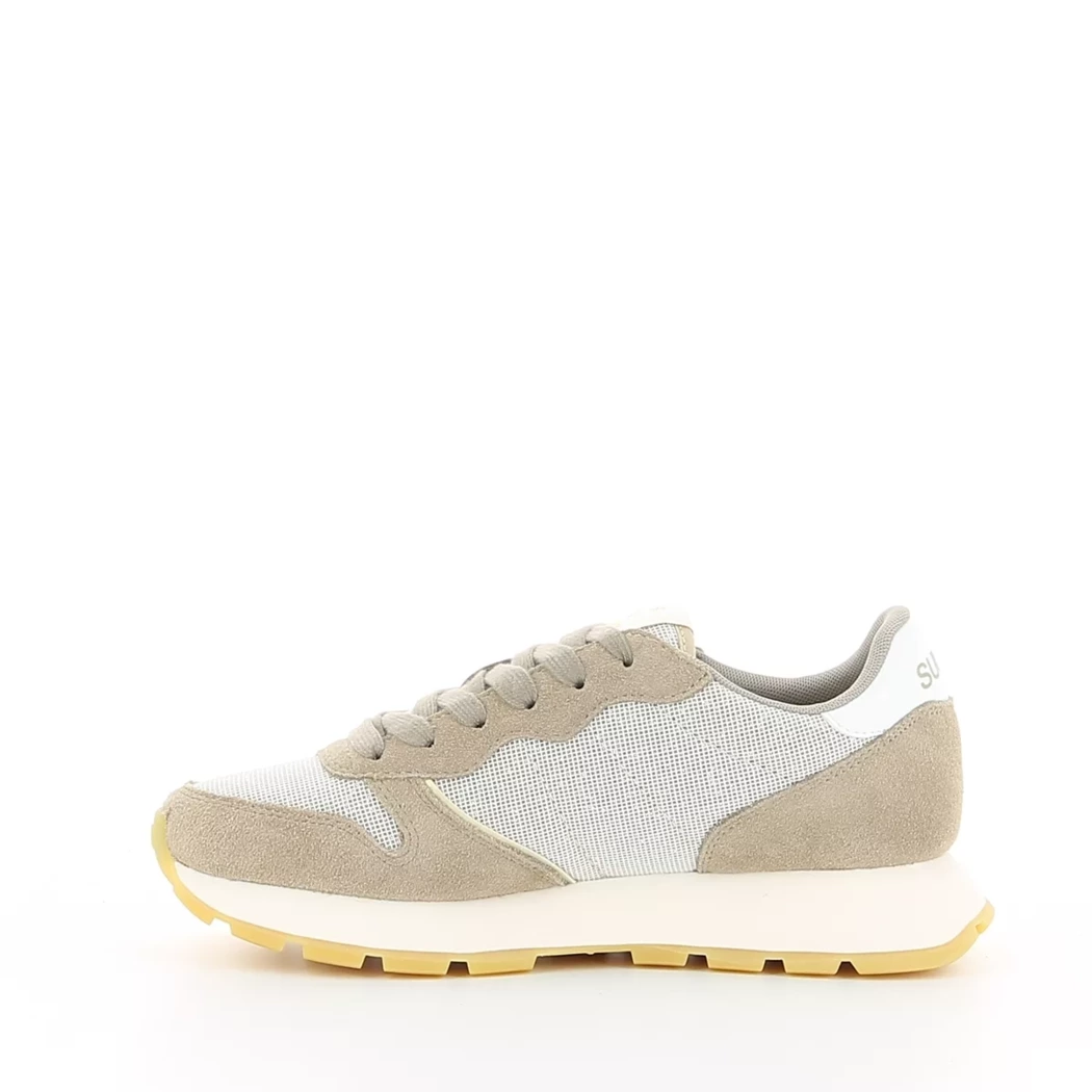 Image (4) de la chaussures Sun68 - Baskets Taupe en Cuir nubuck