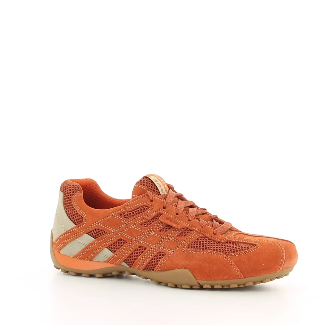 Image (1) de la chaussures Geox - Baskets Orange en Cuir nubuck