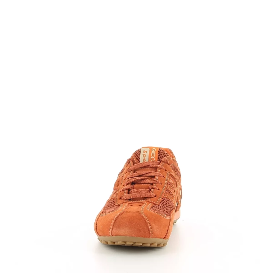 Image (5) de la chaussures Geox - Baskets Orange en Cuir nubuck