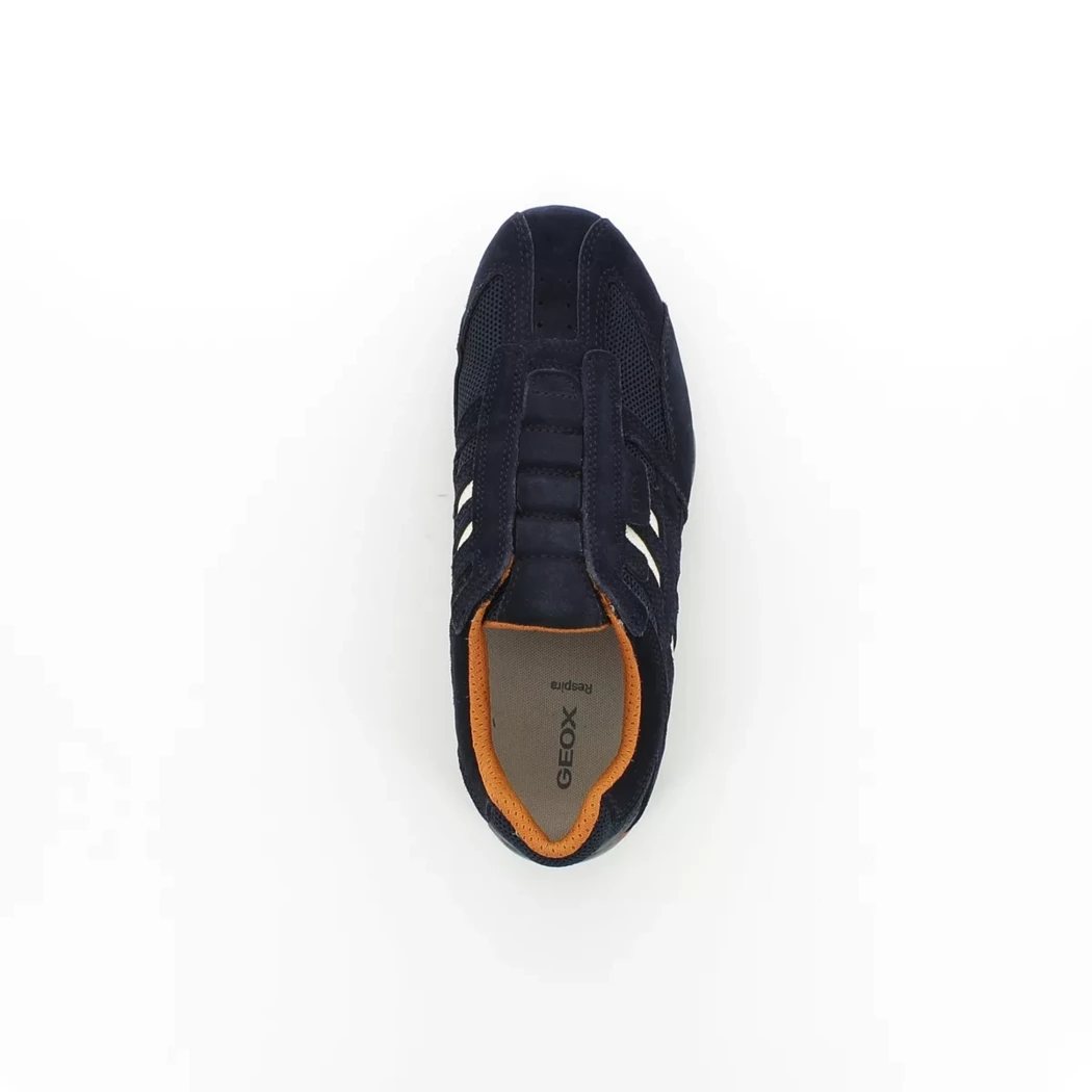 Image (6) de la chaussures Geox - Baskets Bleu en Cuir nubuck
