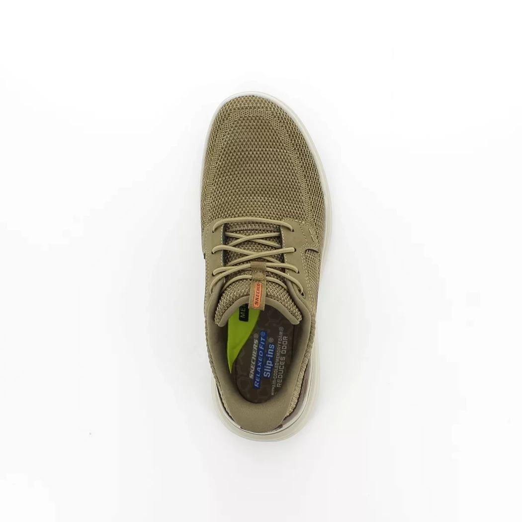 Image (6) de la chaussures Skechers - Baskets Taupe en Textile