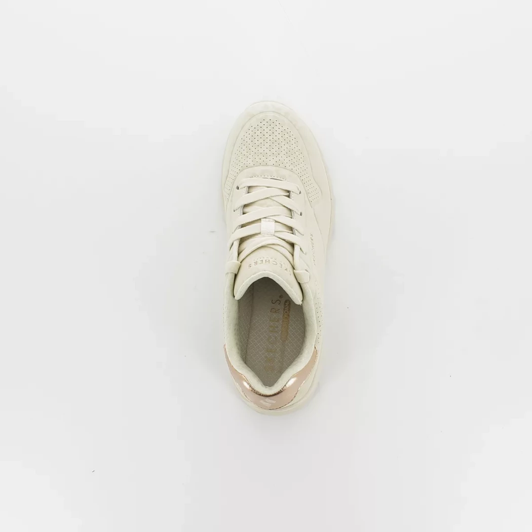 Image (6) de la chaussures Skechers - Baskets Beige en Cuir synthétique