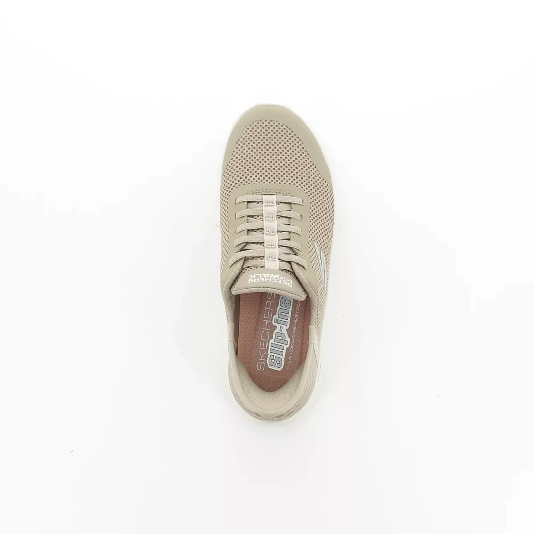 Image (6) de la chaussures Skechers - Baskets Taupe en Textile