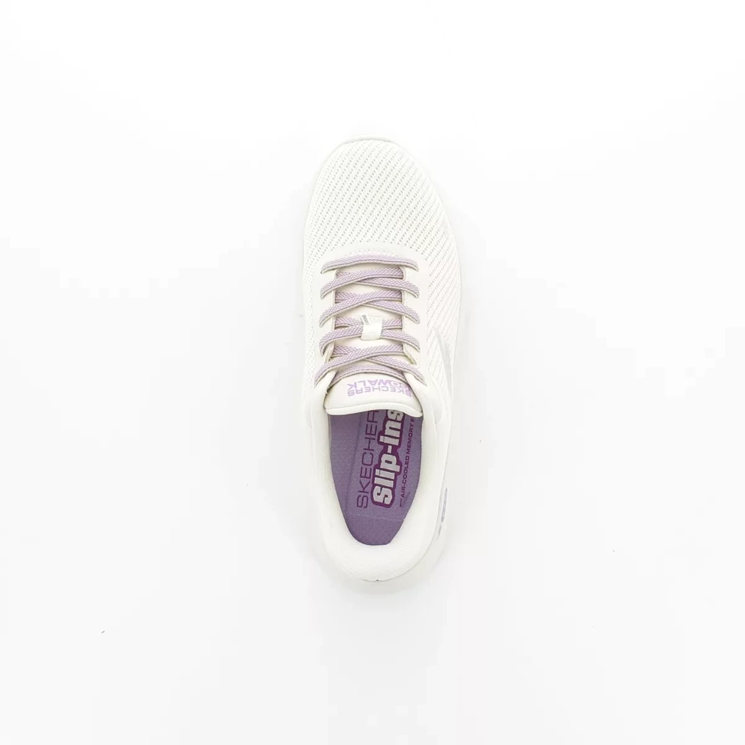 Image (6) de la chaussures Skechers - Baskets Blanc en Textile
