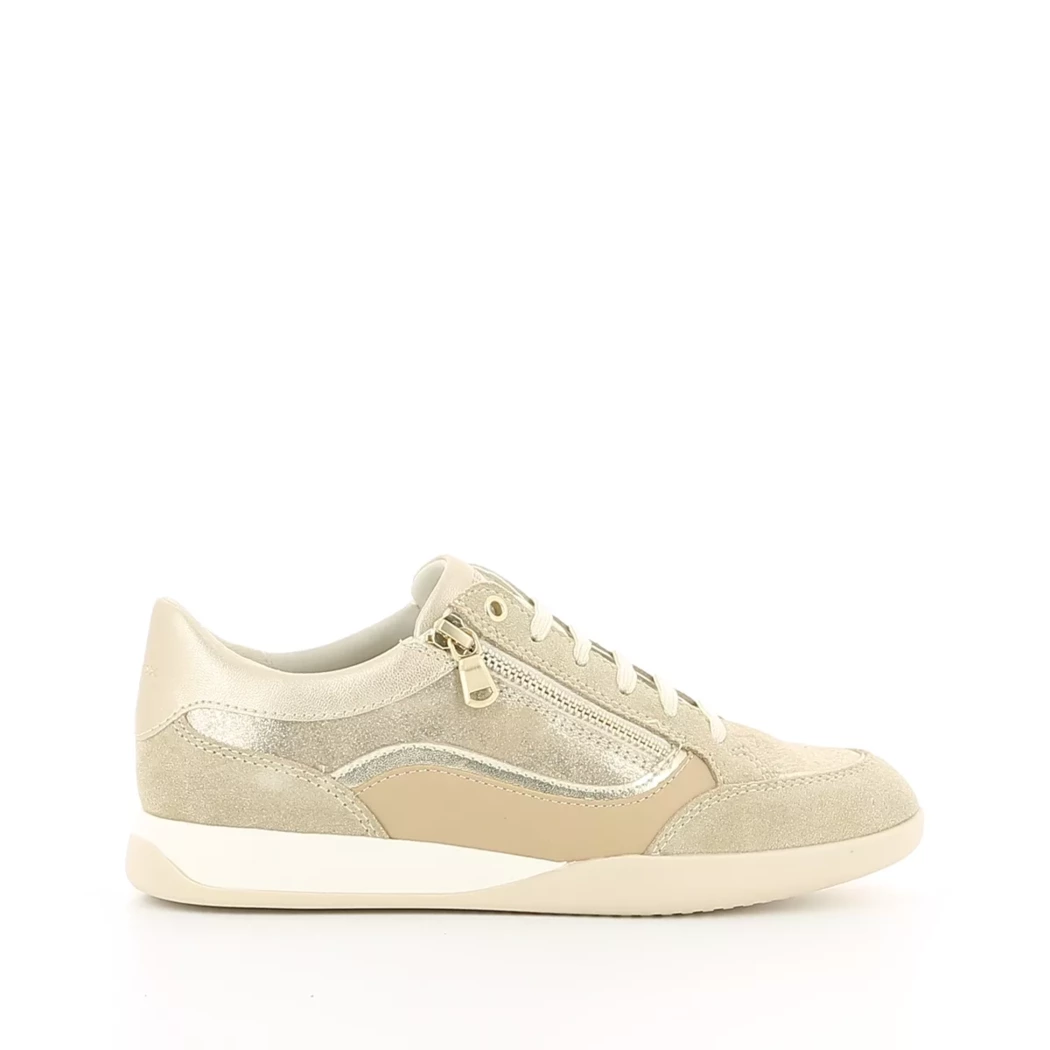 Image (2) de la chaussures Geox - Baskets Beige en Cuir nubuck
