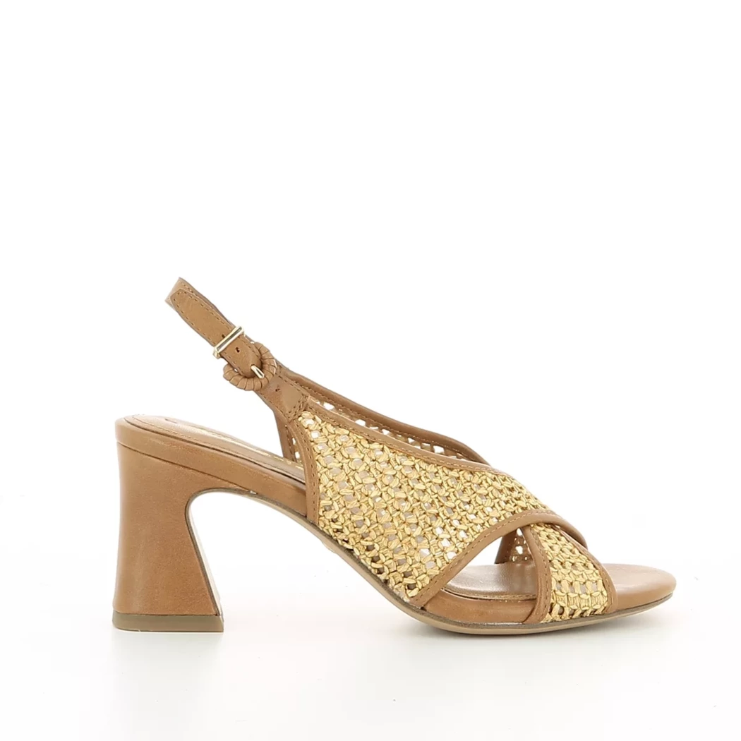 Image (2) de la chaussures Tamaris - Sandales et Nu-Pieds Cuir naturel / Cognac en Cuir