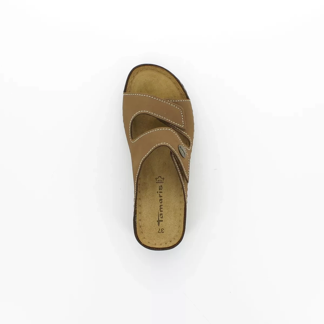 Image (6) de la chaussures Tamaris - Mules et Sabots Taupe en Cuir nubuck