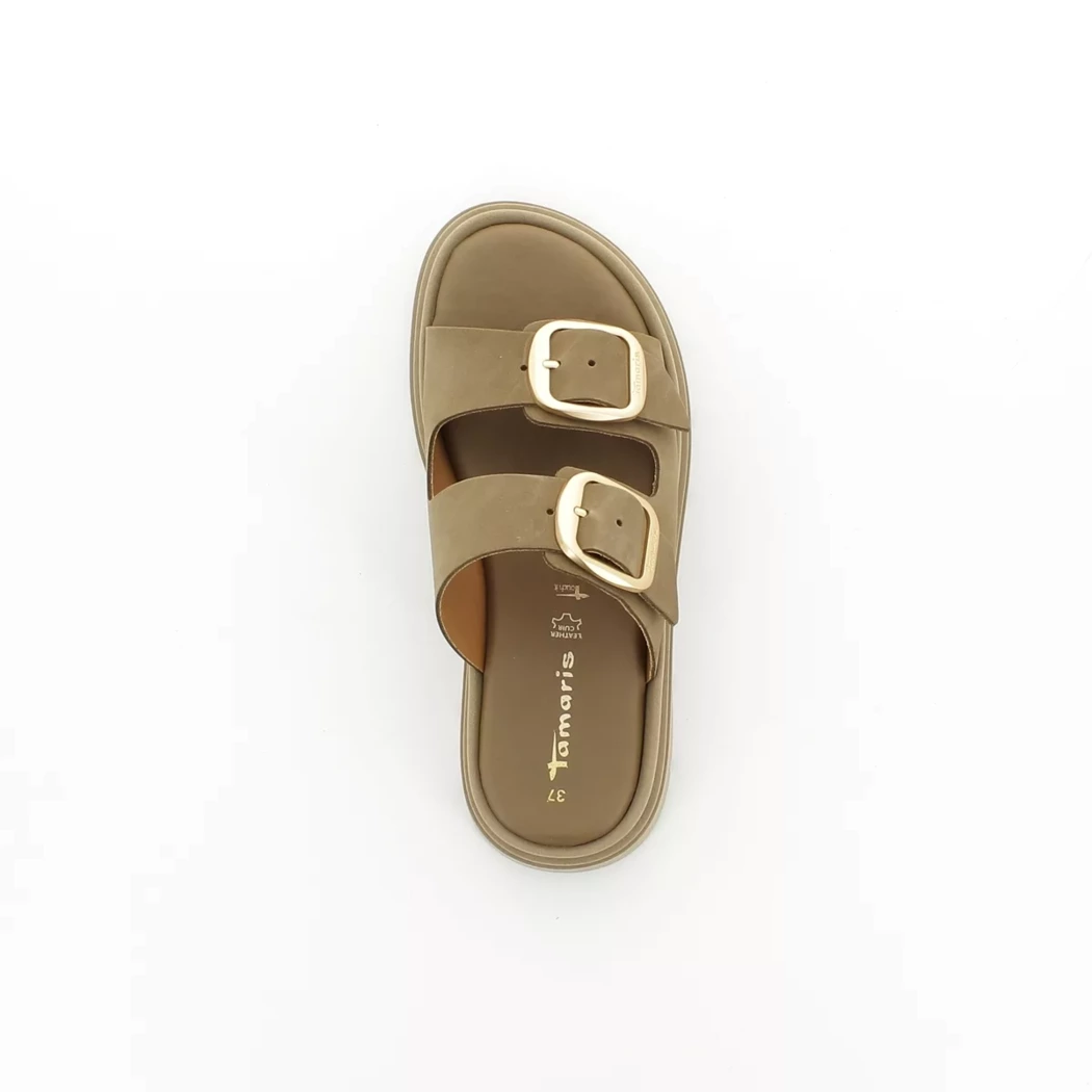 Image (6) de la chaussures Tamaris - Mules et Sabots Taupe en Cuir nubuck