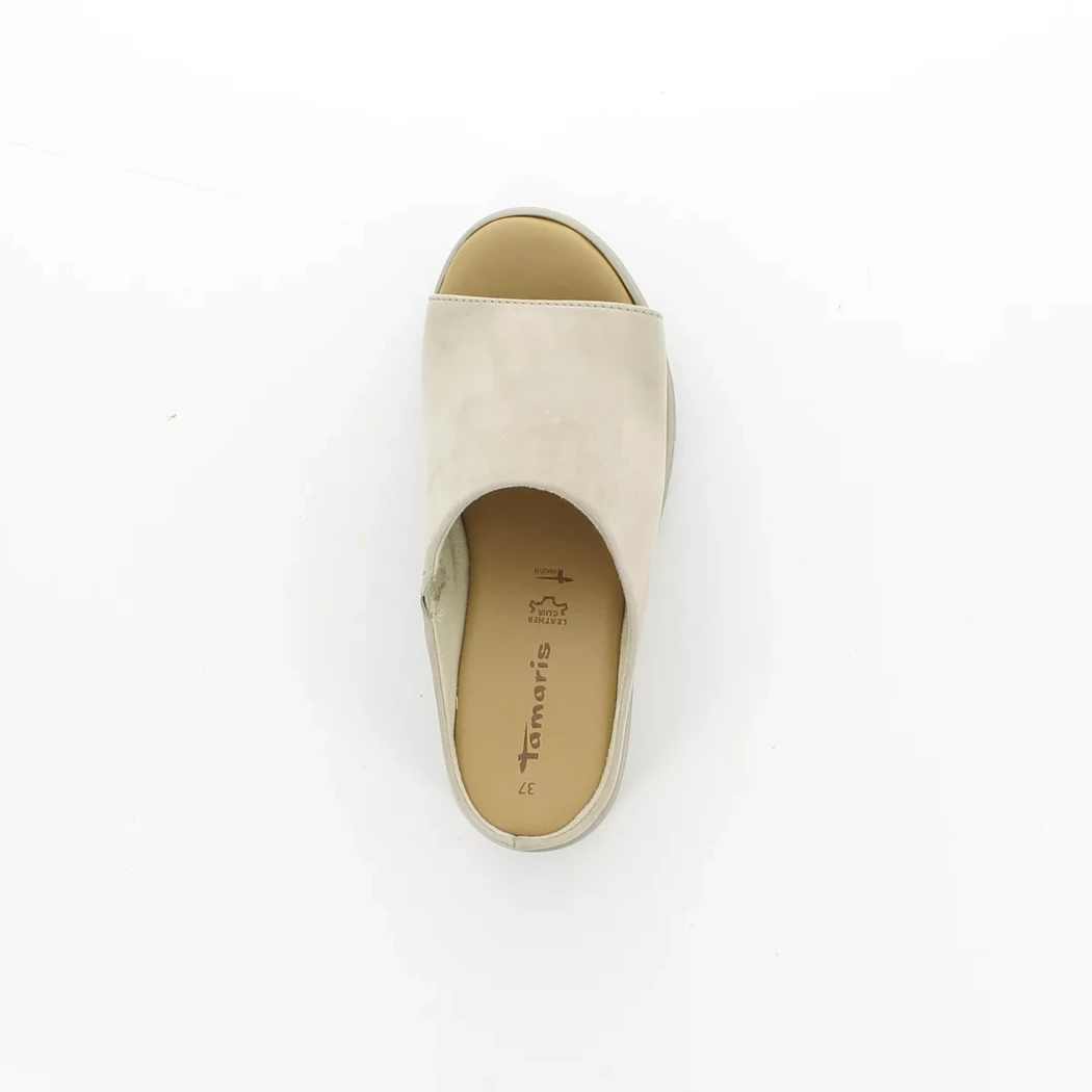 Image (6) de la chaussures Tamaris - Mules et Sabots Taupe en Cuir nubuck