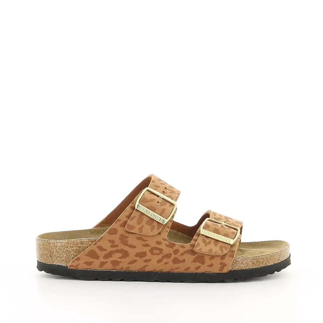 Image (2) de la chaussures Birkenstock - Mules et Sabots Cuir naturel / Cognac en Cuir synthétique