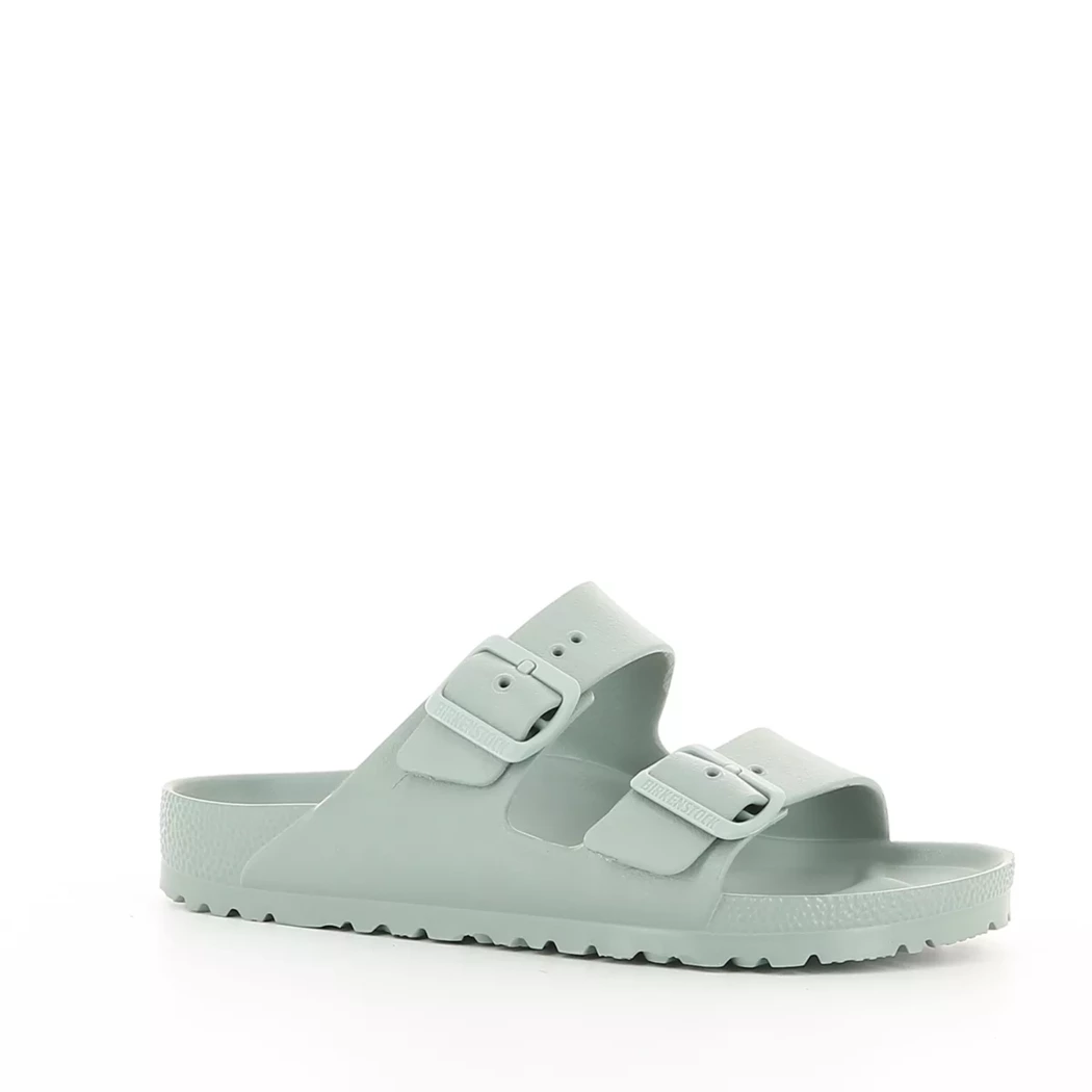 Image (1) de la chaussures Birkenstock - Mules et Sabots Vert en Caoutchouc