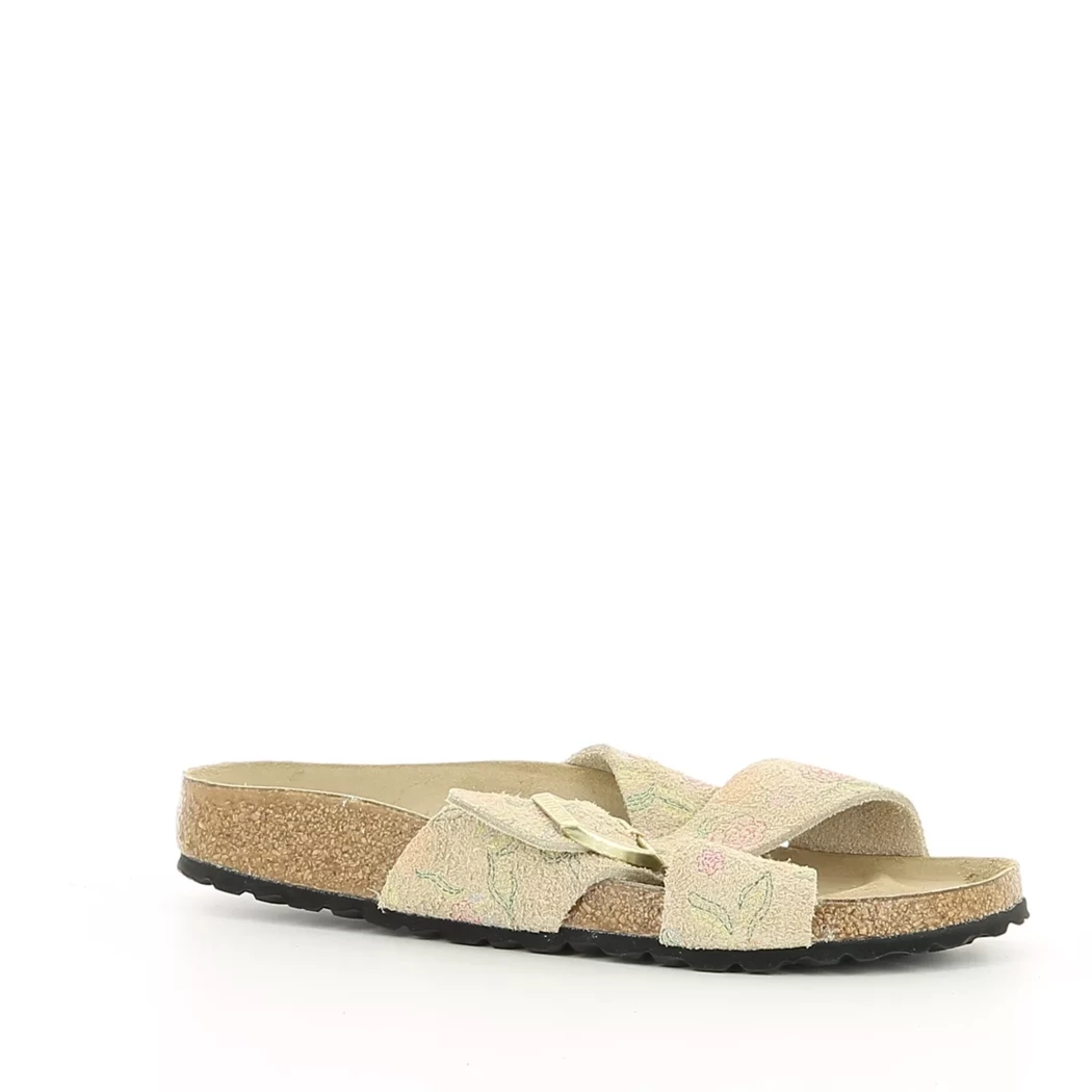 Image (1) de la chaussures Birkenstock - Mules et Sabots Beige en Cuir nubuck