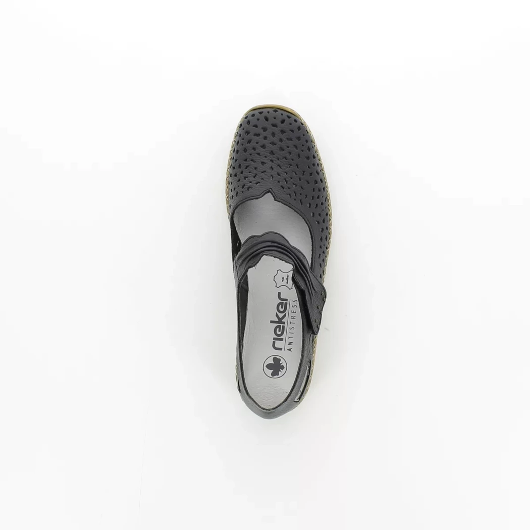 Image (6) de la chaussures Rieker - Ballerines Bleu en Cuir
