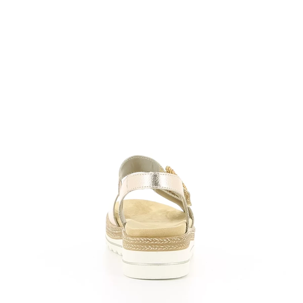 Image (3) de la chaussures Remonte - Sandales et Nu-Pieds Rose en Cuir