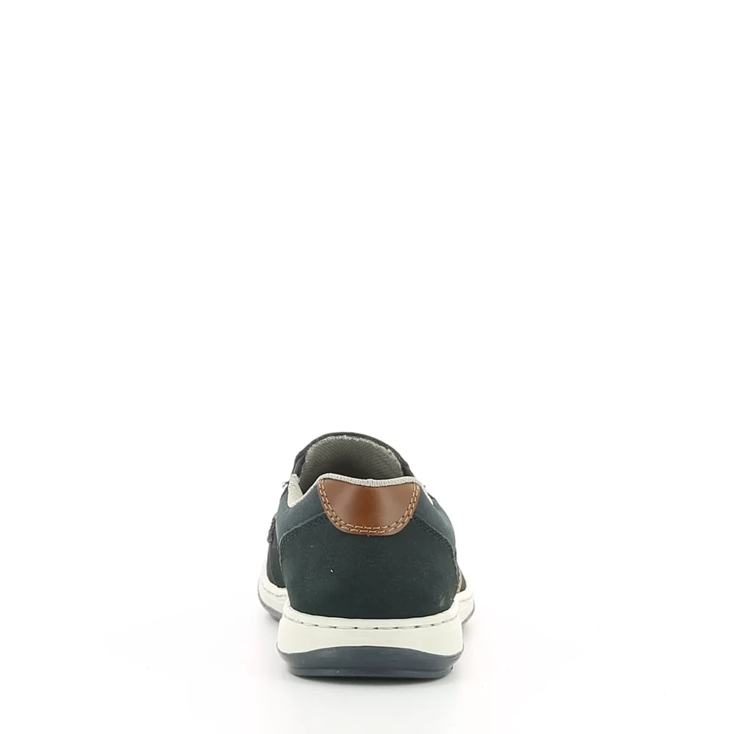 Image (3) de la chaussures Rieker - Mocassins Bleu en Cuir nubuck