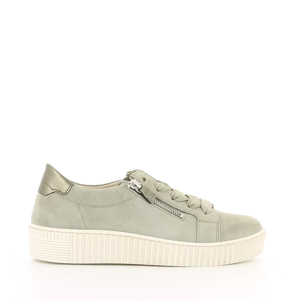 Image (2) de la chaussures Gabor - Baskets Vert en Cuir nubuck