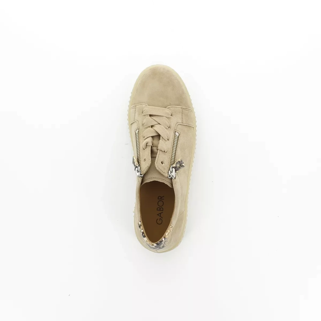 Image (6) de la chaussures Gabor - Baskets Taupe en Cuir nubuck